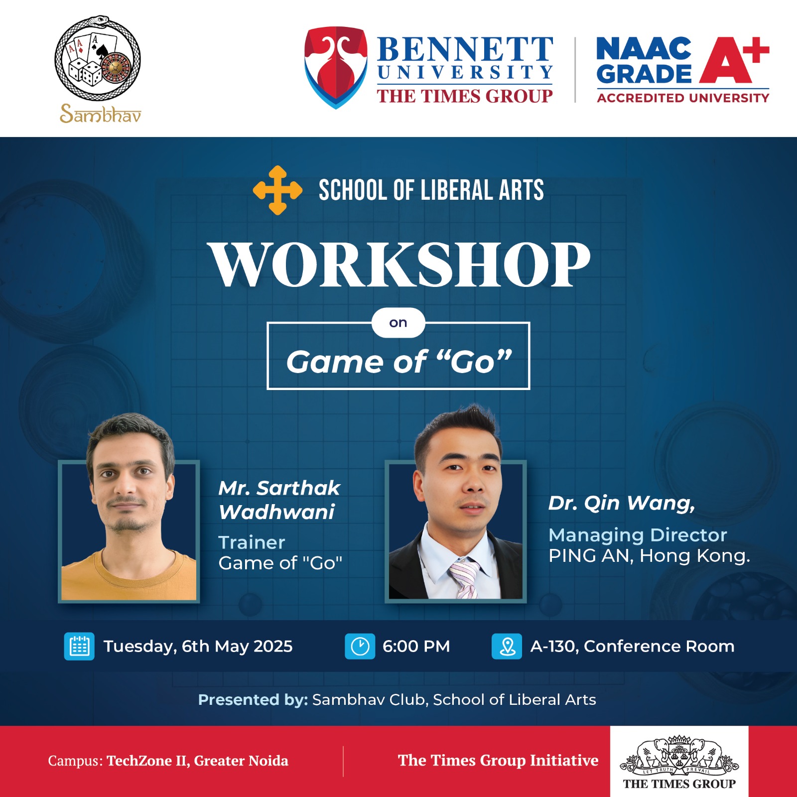 Upcoming Workshop at Bennett University - 6th May 2025, 6 PM